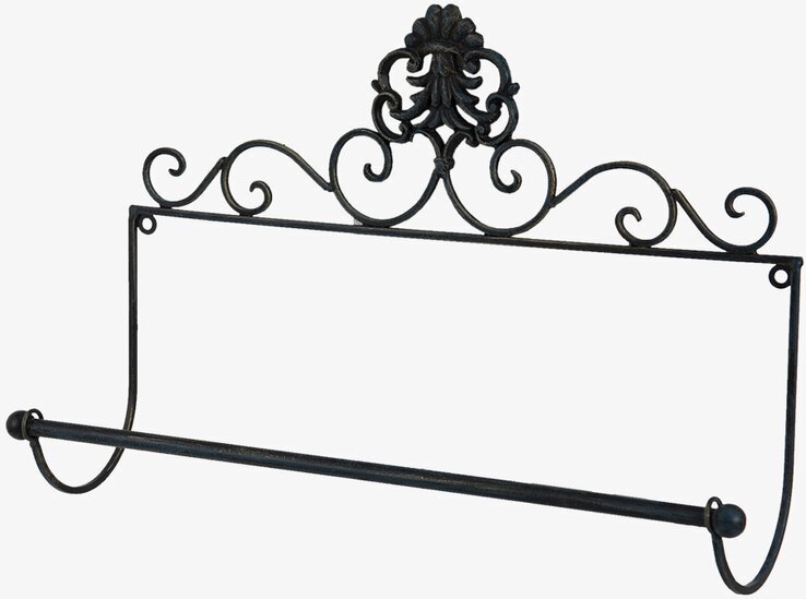 Pappershållare Vägg Svart Clayre & Eef för hushållspapper