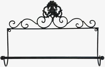 Bild av elegant väggmonterad pappershållare i svart metall