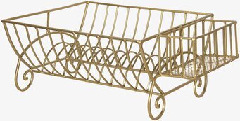 Bild av elegant guldigt diskställ med retrodesign