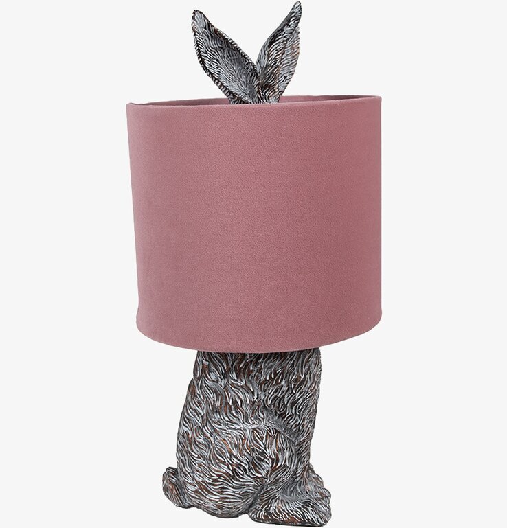 Bordslampa Kanin / Hiding Rabbit - Taupe/Rosa Clayre & Eef Lampor Taklampor Golvlampor Bordslampor LED-lampor Ledlampor