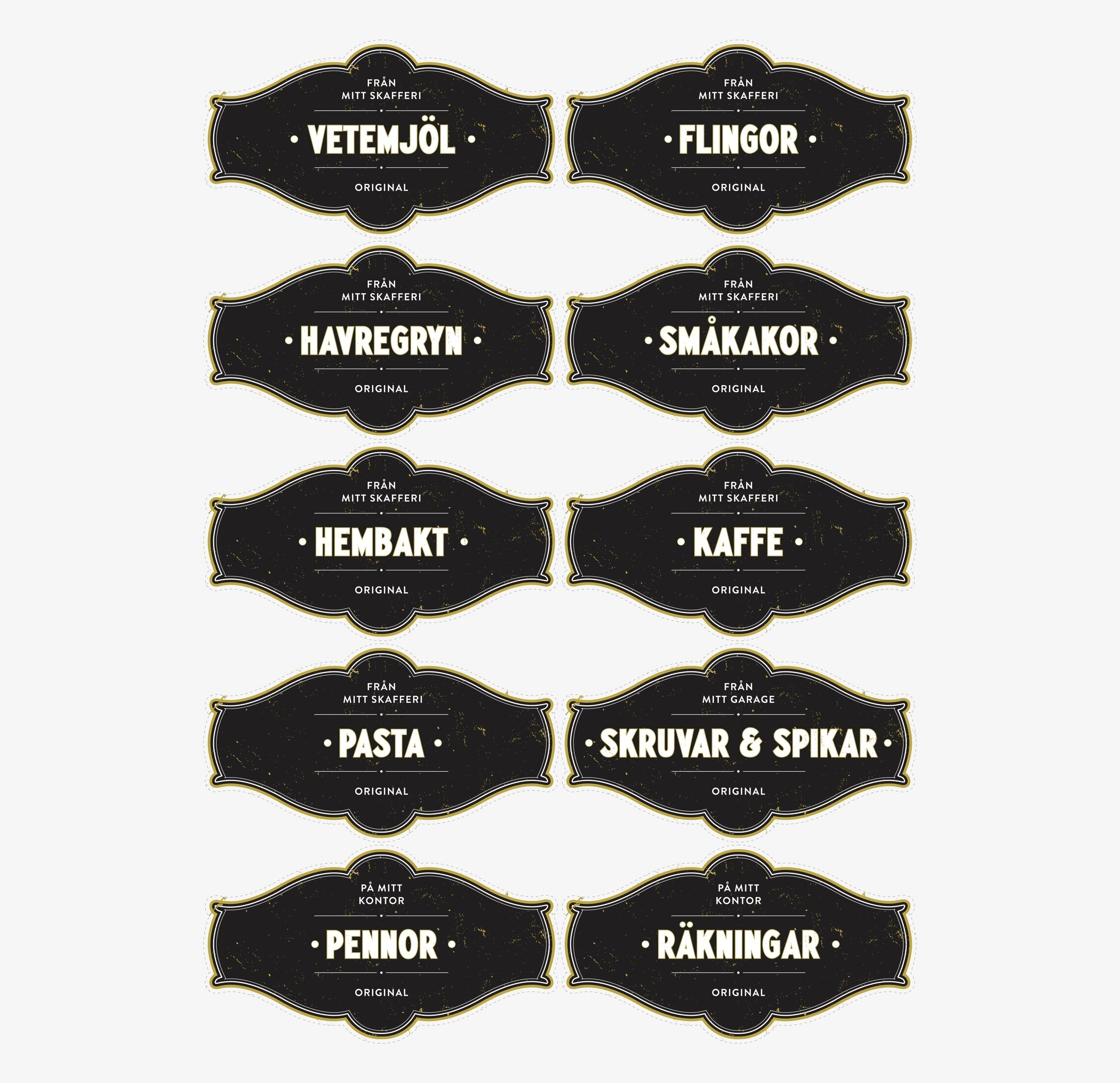 Pepparkakor 430g Guld/Svart från Arbrå Ångbageri i köket