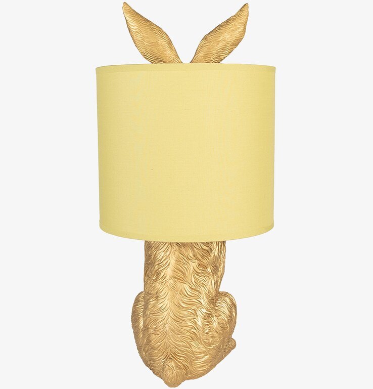 Bordslampa Kanin Guld/Gul Clayre & Eef Lampor Taklampor Golvlampor Bordslampor LED-lampor Ledlampor Fönsterlampor Ljusslingor för dekoration
