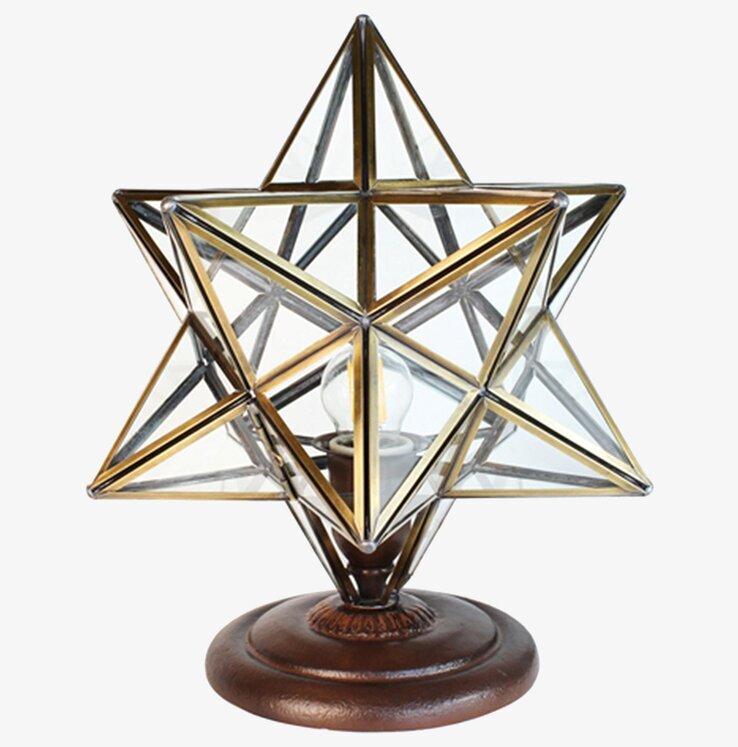 Bordslampa Stjärna Clayre & Eef Lampor Taklampor Golvlampor Bordslampor LED-lampor Ledlampor Fönsterlampor Ljusslingor för dekoration