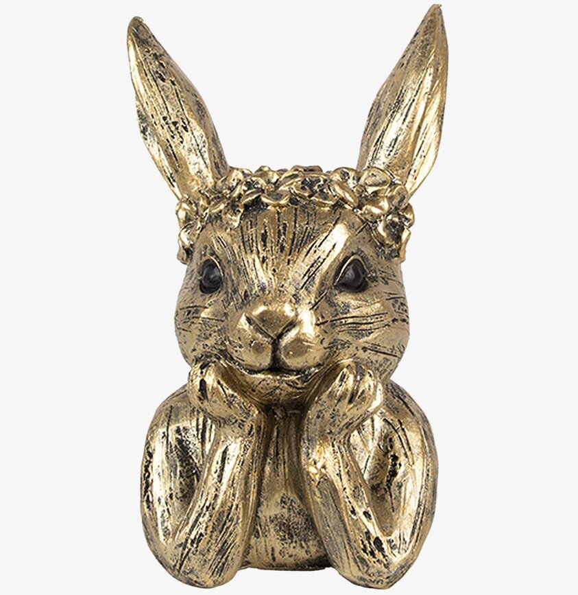 Ljusstake Kanin Antikguld Clayre & Eef Ljusstakar Adventsstakar Ljushållare Ljushyllor