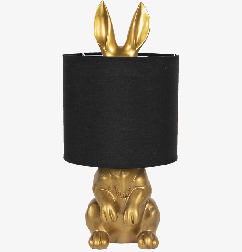 Bordslampa Kanin / Hiding Rabbit - Guld/Svart Clayre & Eef Lampor Taklampor Golvlampor Bordslampor LED-lampor Ledlampor