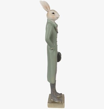 Bild av elegant kaninfigur i historisk stil, 36 cm hög