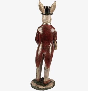 Bild av en elegant kaninfigur i viktoriansk stil