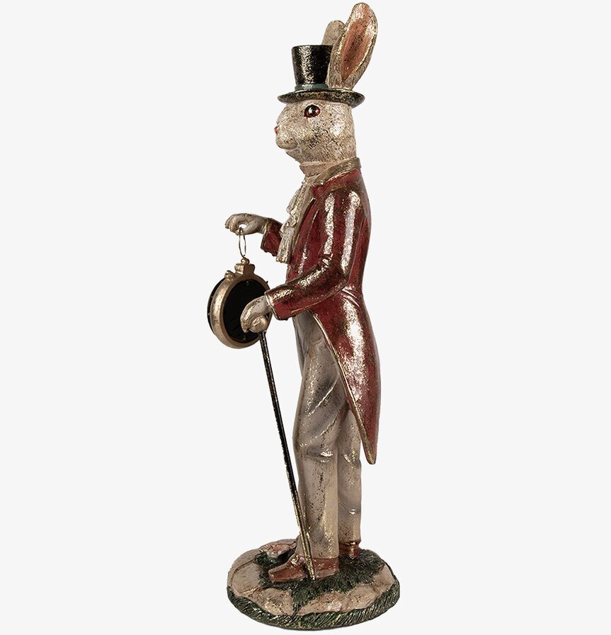 Bild av elegant kaninfigur i klassisk herrklädsel