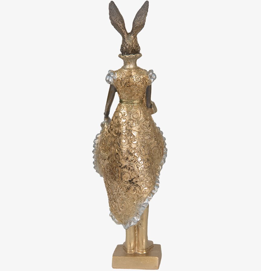 Dekoration Kanin Dam Guld Clayre & Eef Kaniner för prydnad/dekoration Prydnadskaniner Dekorationskaniner Bunnys dekoration