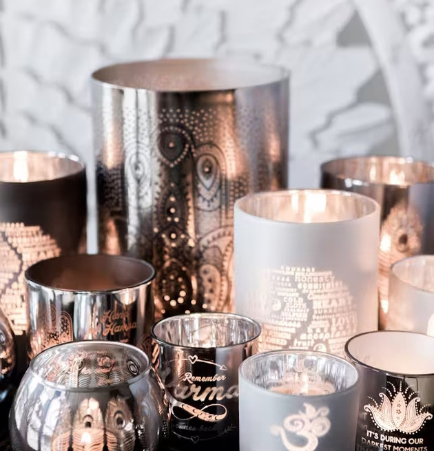 Peacook 2 Ass - Majas Cottage ljuslyktor från Majas Cottage