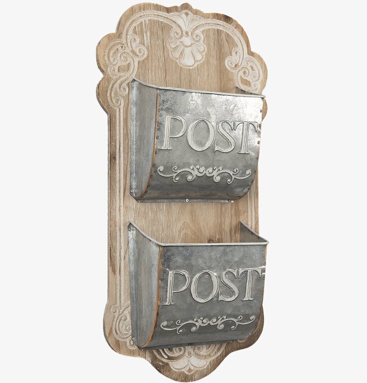 Förvaring Post Clayre & Eef Väggdekoration Väggskyltar Posters Affischer Plåttavlor Plåtskyltar Tavlor Kalenderhängare Väggtroféer Paper Mache