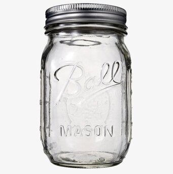 Ball Mason Jars - Pint från Ball Mason Jar i genomskinligt glas
