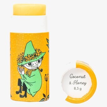 Bild av läppbalsam med konstnärlig och nostalgisk design