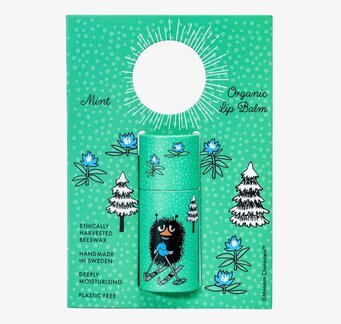 Bild med mintgrönt tema och vinterinspirerad design