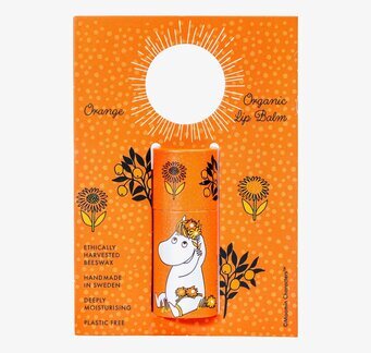 Bild av apelsindoftande läppbalsam med mumintema