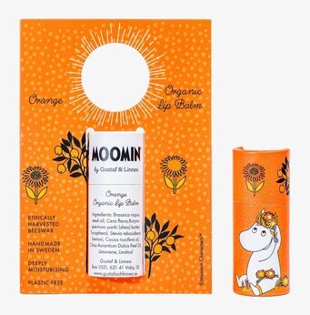 Bild av livfullt och hållbart läppbalsam med apelsin