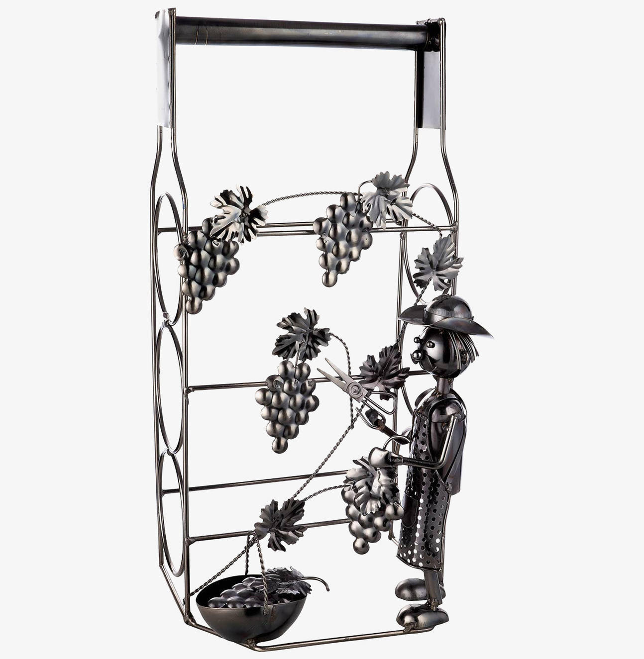 Bild av elegant flaskhållare med unik design i metall