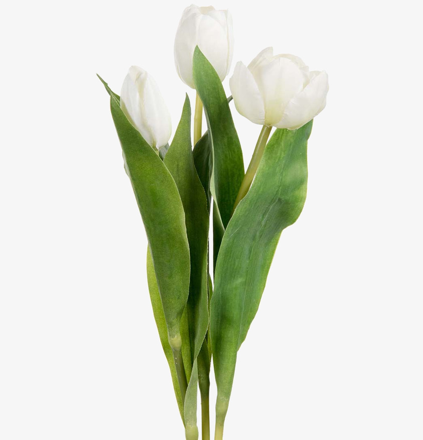 Tulpan Mix Vit Mr Plant Konstväxter Konstblommor Plastväxter Plastblommor