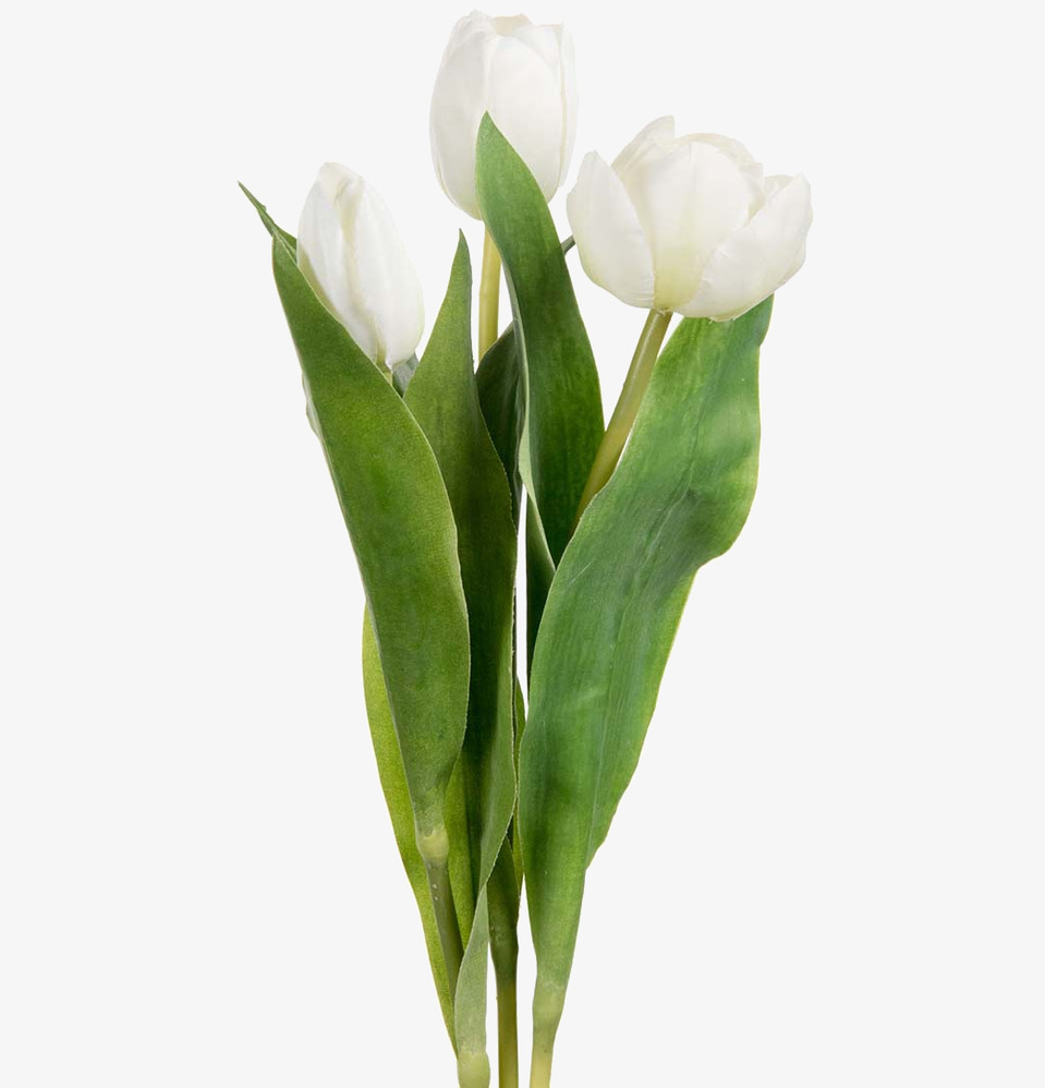 Tulpan Mix Vit Mr Plant Konstväxter Konstblommor Plastväxter Plastblommor