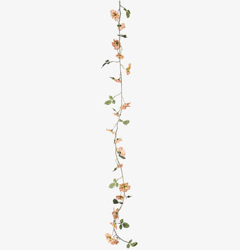 Japansk Klätterros Girlang Aprikos Mr Plant Konstväxter Konstblommor Plastväxter Plastblommor