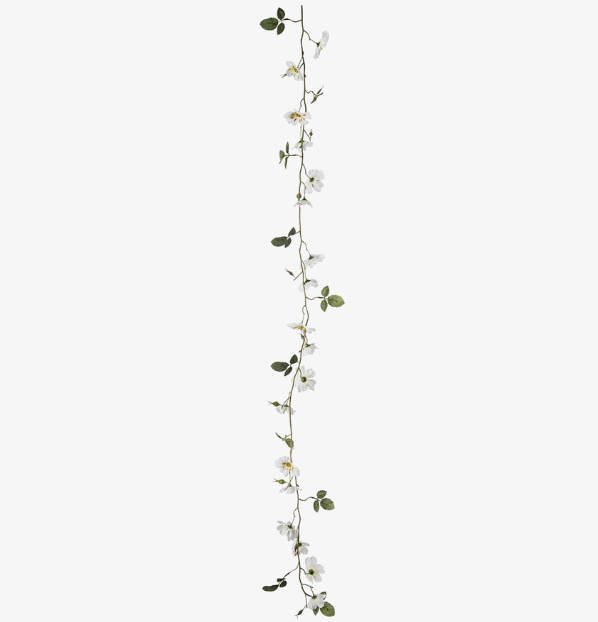 Japansk Klätterros Girlang Vit Mr Plant Konstväxter Konstblommor Plastväxter Plastblommor