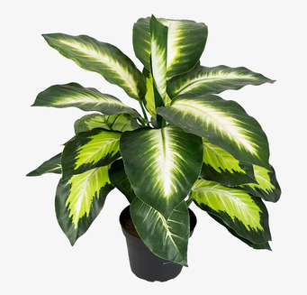 Bild av konstgjord växt med detaljerat, naturtroget utseende