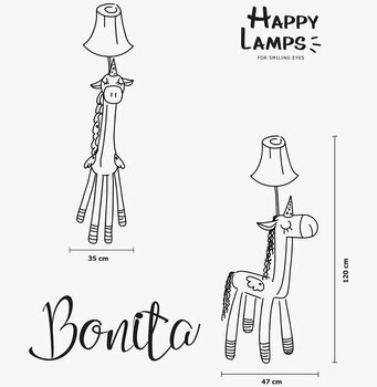 Bild av stilren enhörningslampa för fantasifull inredning