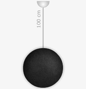 Singel Hängsystem Happy Lights från Happy Lights i svart