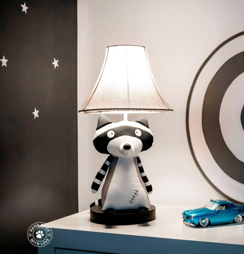 Bordslampa Ben Tvättbjörn Happy Lamps Lampor Taklampor Golvlampor Bordslampor LED-lampor Ledlampor Fönsterlampor Ljusslingor för dekoration