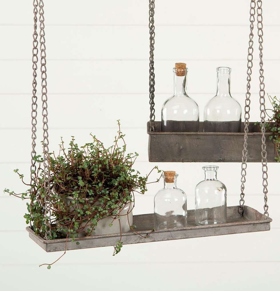 Hängande Hylla Krok Metall A Lot Decoration Konsol för hyllor Hyllkonsoller Ljusstakar Adventsstakar Ljushållare Ljushyllor