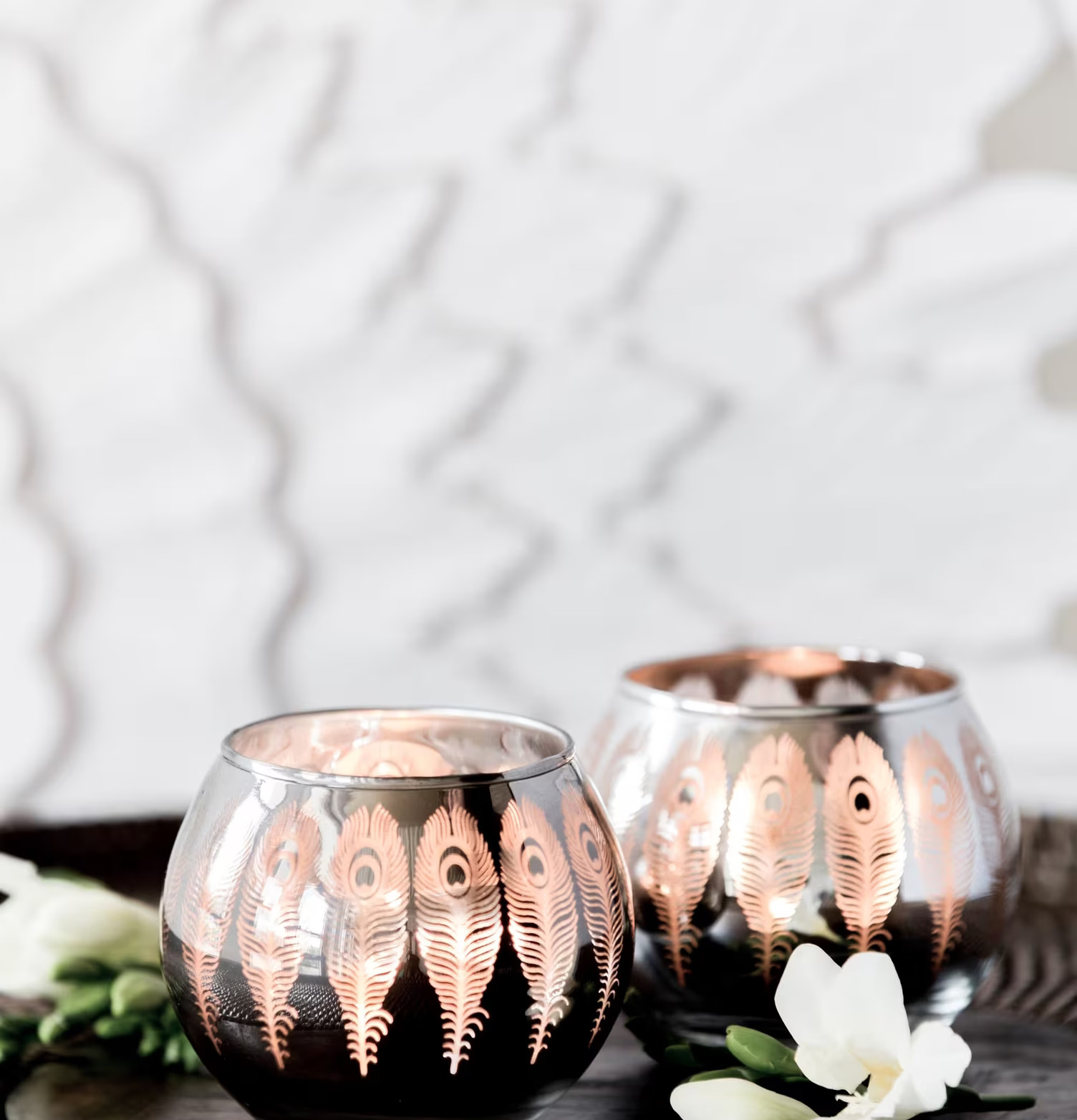 Peacook 2 Ass - Majas Cottage ljushållare från Majas Cottage