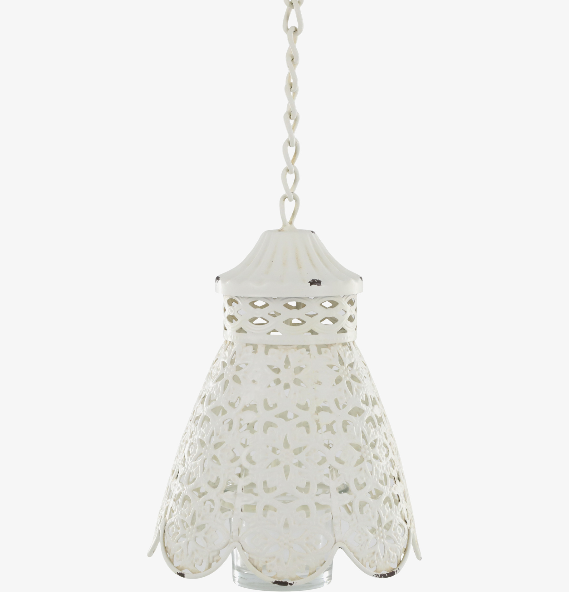 Hängande Ljusampel Antique Creme Chic Ljusstakar Adventsstakar Ljushållare Ljushyllor