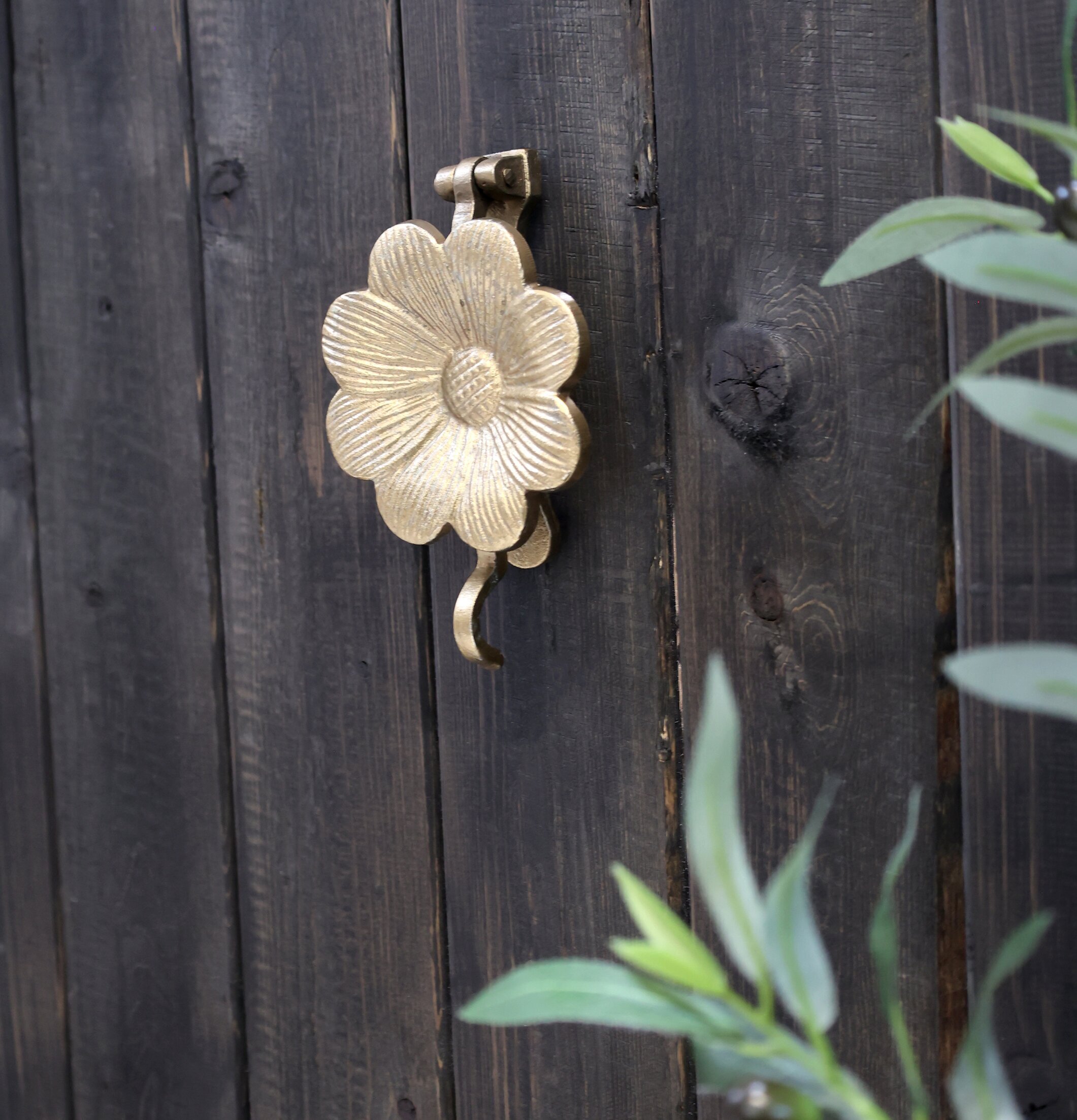 Dörrklapp Blomma Antik Mässing Chic Antique Övrig prydnad/dekoration för inredning utemiljö