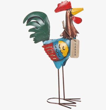 Bild av färgglad dekorativ tupp med livliga färger