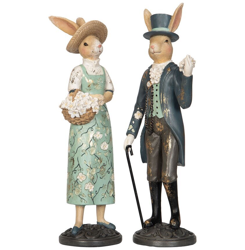 Hare Mr & Mrs Mix A Lot Decoration Kaniner för prydnad/dekoration Prydnadskaniner Dekorationskaniner Bunnys dekoration