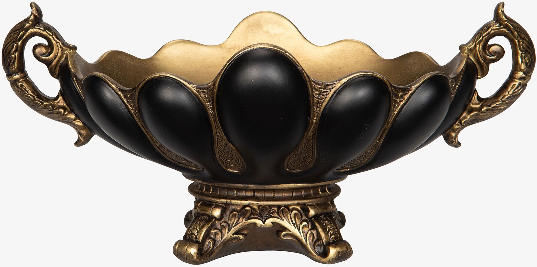 Skål På Fot Guld/Svart A Lot Decoration Övrig prydnad/dekoration för inredning innemiljö