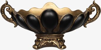 Skål På Fot Guld/Svart A Lot Decoration Övrig prydnad/dekoration för inredning innemiljö