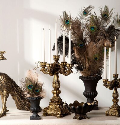 Skål På Fot Guld/Svart A Lot Decoration Övrig prydnad/dekoration för inredning innemiljö