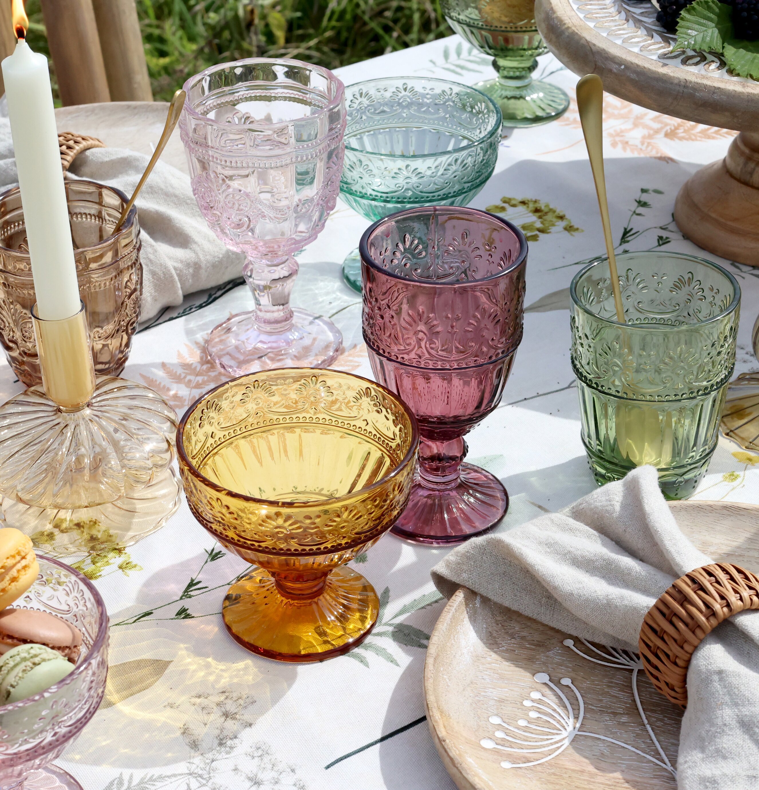 Saint-Émilion Dessertskål Chic Antique Dryckesglas Dricksglas Glas för dryck Plastglas Glassbägare Bägare glass