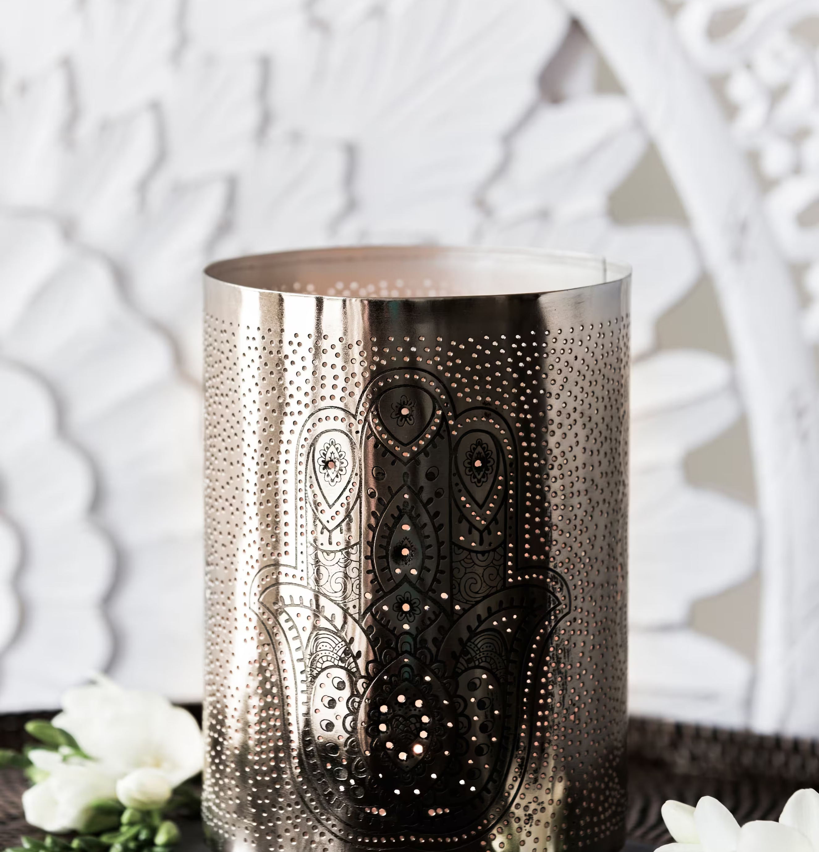 Hamsa Lanterna - Majas Cottage, elegant metallljuslykta