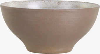 Bild av elegant melaminskål i dov latte-brun nyans
