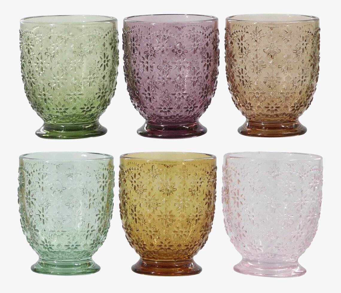 Saint-Émilion Reliefglas Chic Antique Dryckesglas Dricksglas Glas för dryck Plastglas