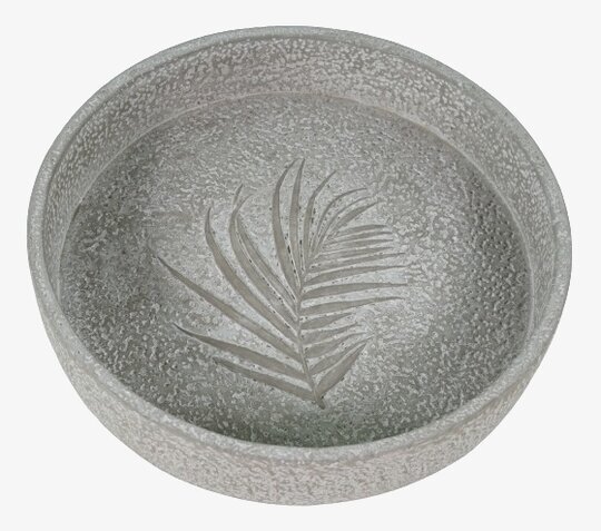 Fågelbad Cement Palmblad Västanvinden