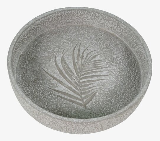 Fågelbad Cement Palmblad Västanvinden