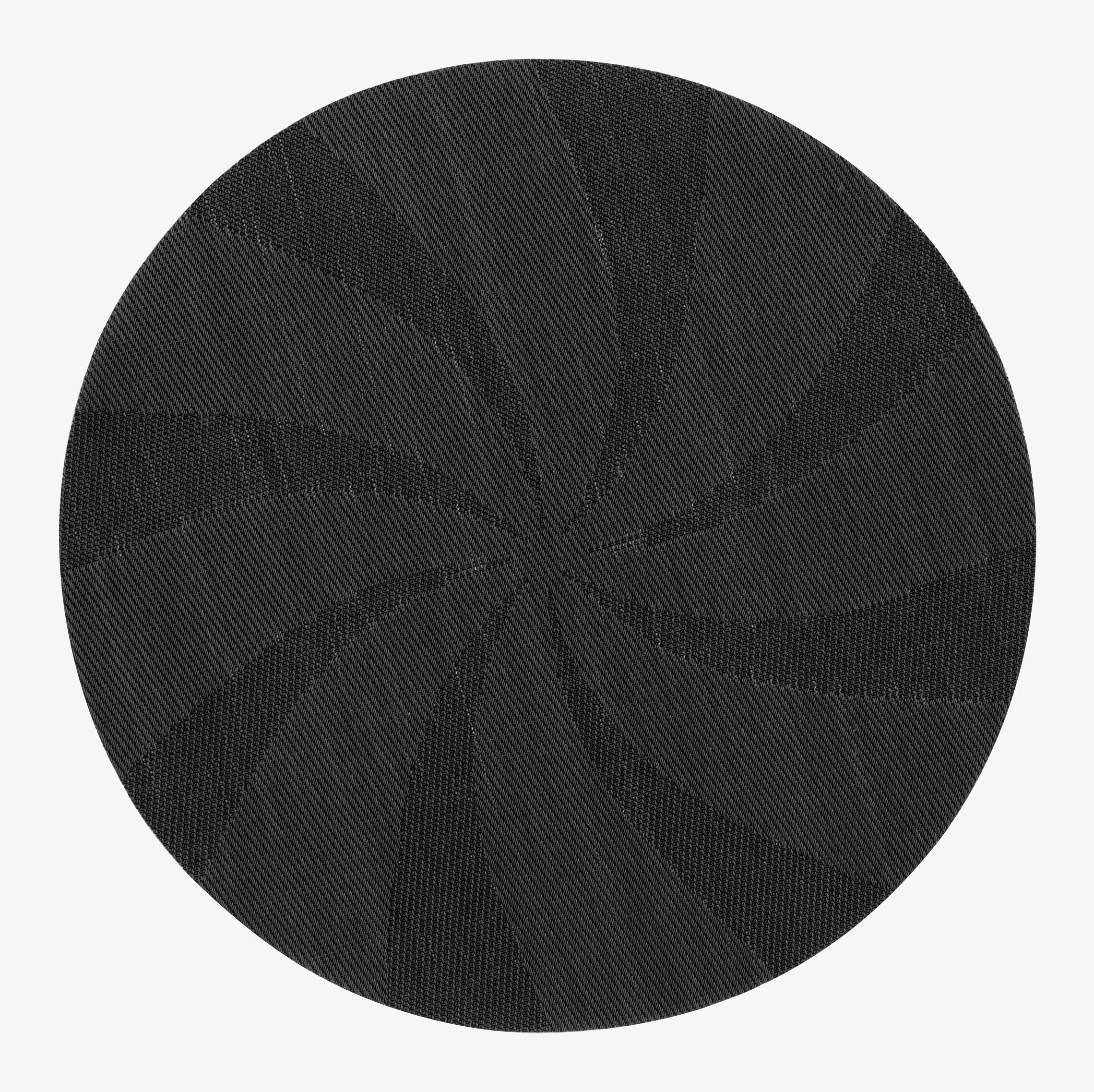 Dixie Bordstablett Stella Svart med spiralformat mönster