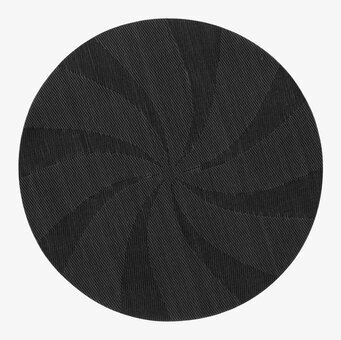 Dixie Bordstablett Stella Svart med spiralformat mönster