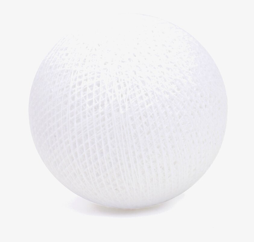 Boll Vit - Happy Lights från Happy Lights i vit bomullstråd