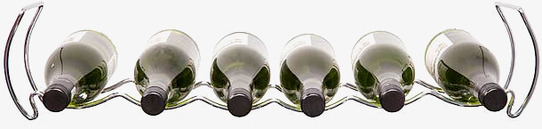 Bild av stilrent vinställ med plats för sex flaskor