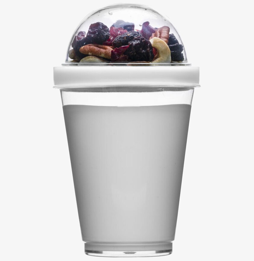 Fresh Yoghurtbägare Vit från Sagaform i genomskinlig plast
