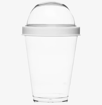 Fresh Yoghurtbägare Vit från Sagaform med genomskinligt lock